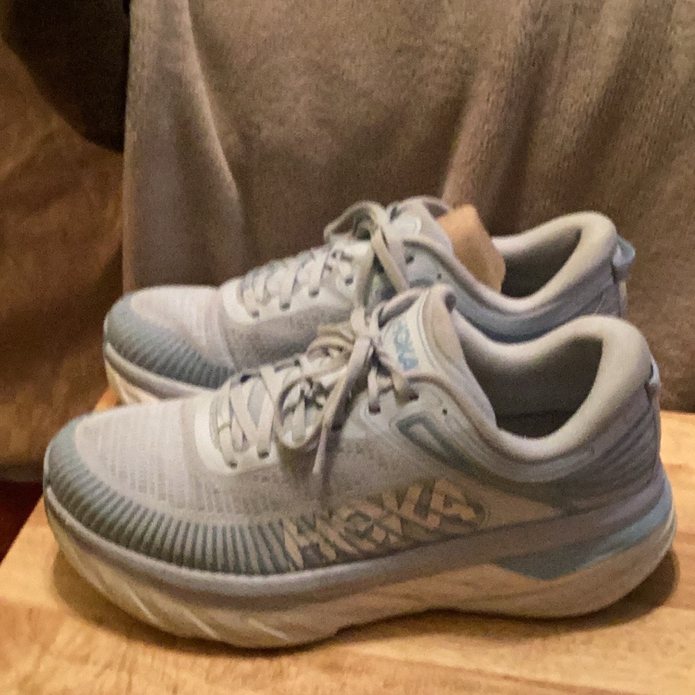 Hoka Light Blue Running Shoes